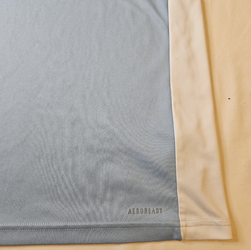Adidas Kids Entrada Soccer Jersey Large (13-14yrs) Light Blue & White Youth Size - Picture 4 of 7